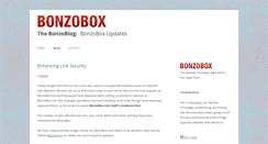Desktop Screenshot of blog.bonzobox.com