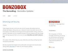 Tablet Screenshot of blog.bonzobox.com